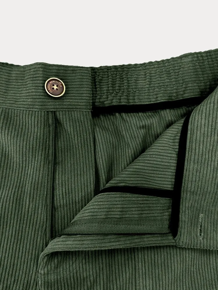 Soft Corduroy Cargo Pants