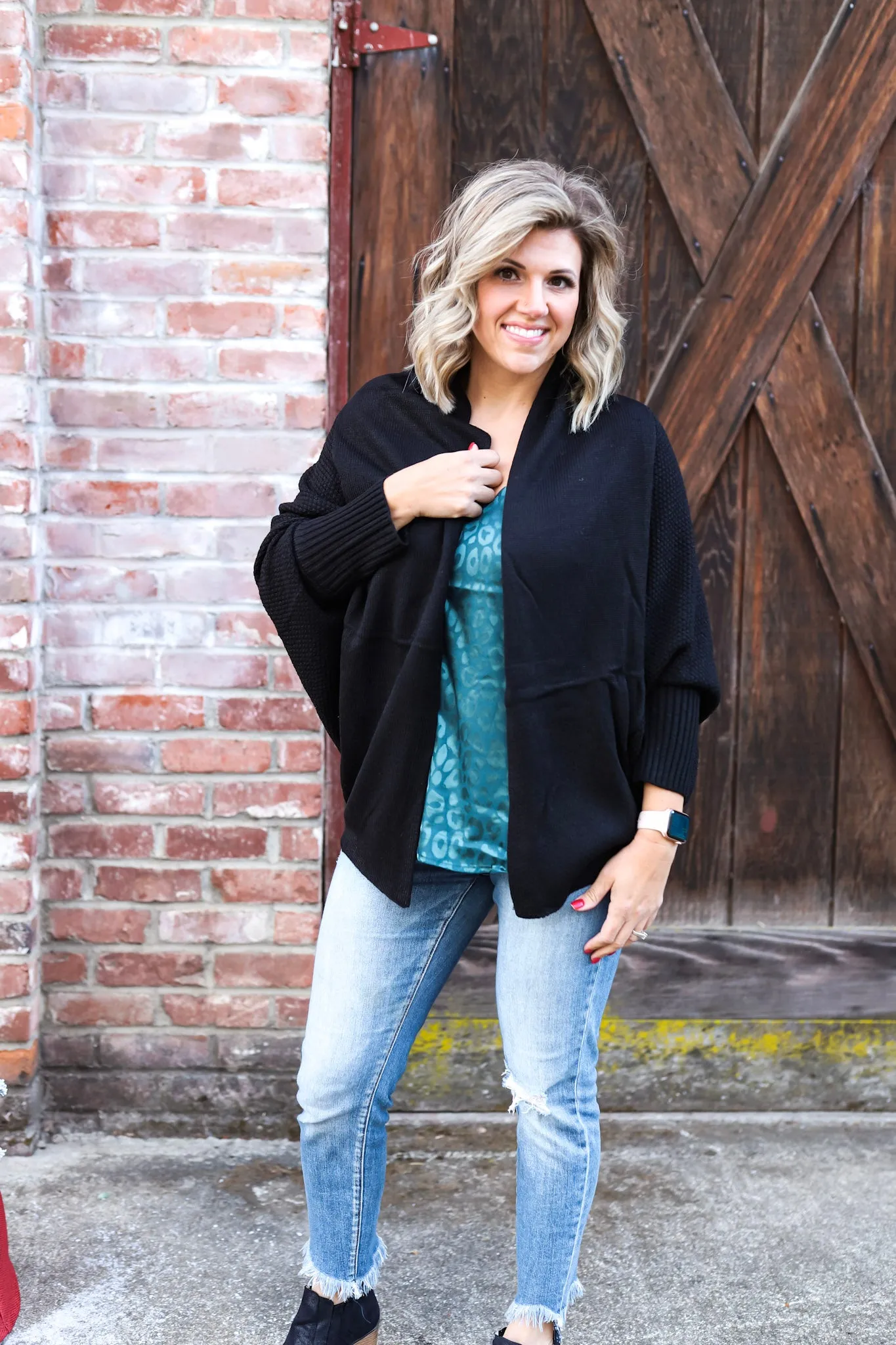 Sonoma Nights Knit Cardigan In Black