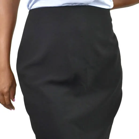 St John Caviar Black Pencil Skirt Size 10