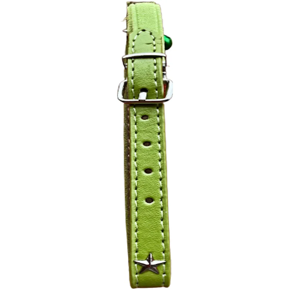 Star Cat Collar - Green Adjustable Comfortable Durable Pet Accessory