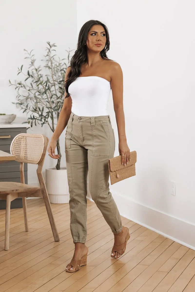 Stretchy Basic Strapless Bodysuit - FINAL SALE