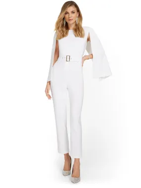 Tall Cape-Effect Jumpsuit