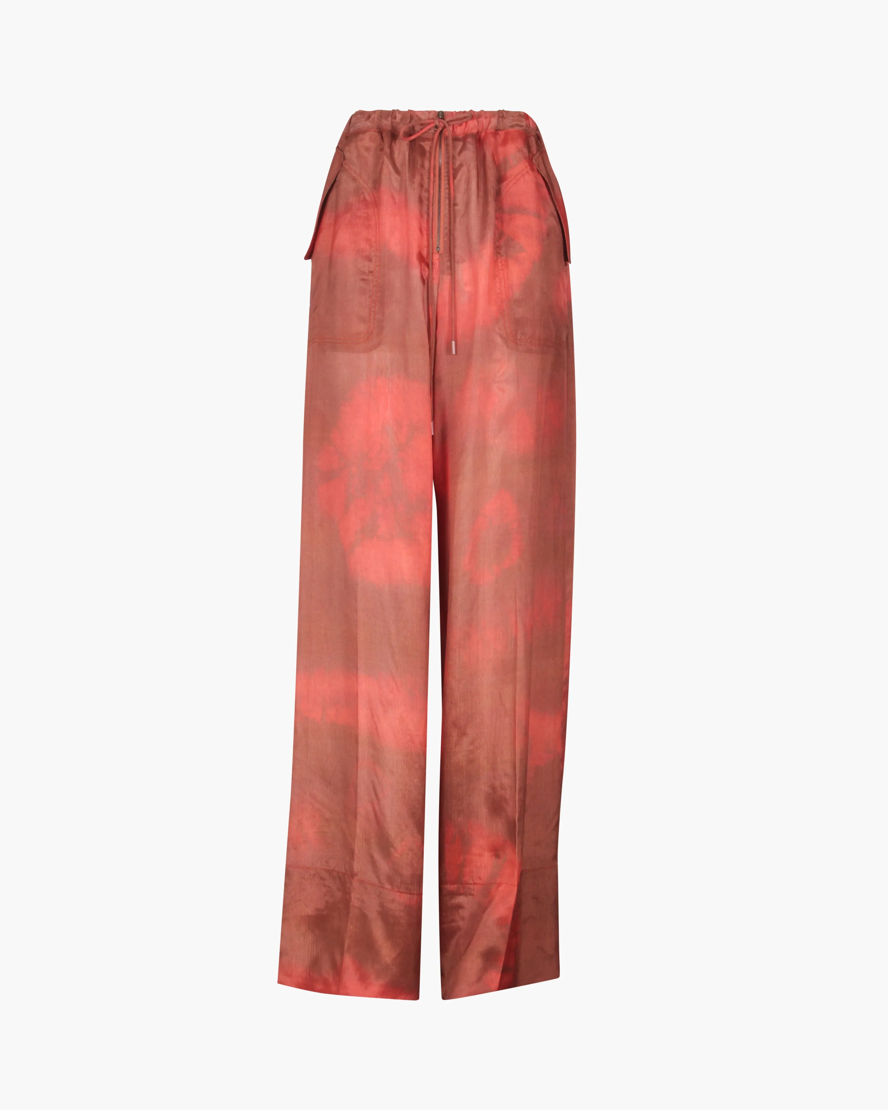 Tanja Trousers Viscose Print Brown