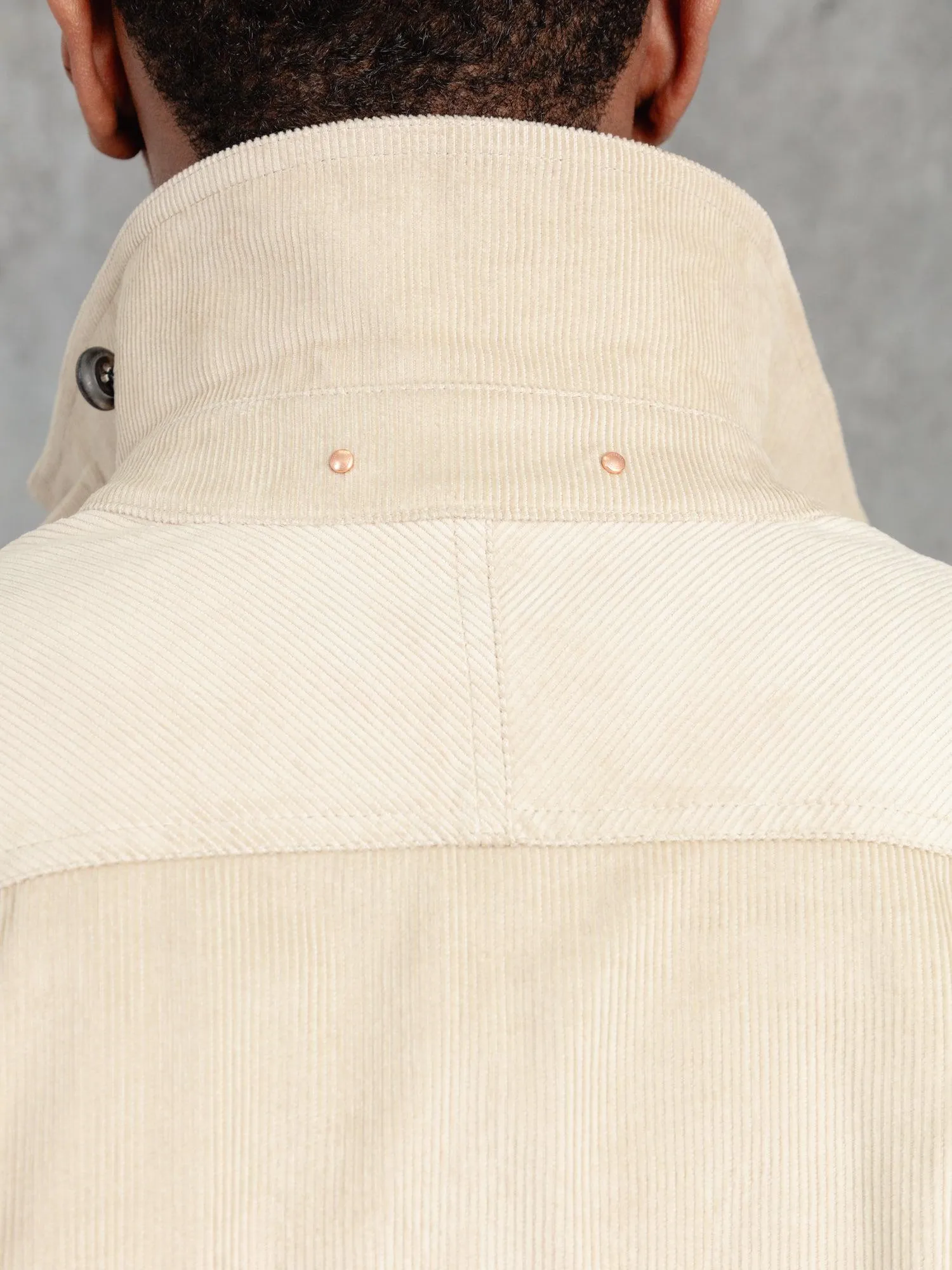 The Cord Pocket Jacket - Alabaster