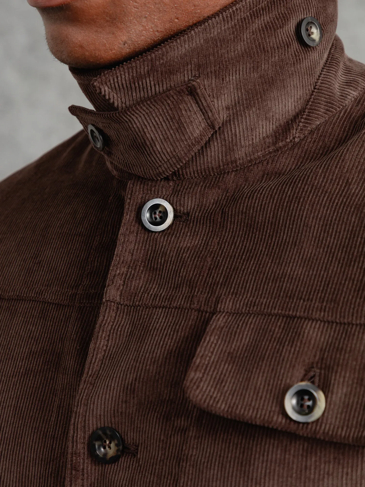 The Cord Pocket Jacket - Bark