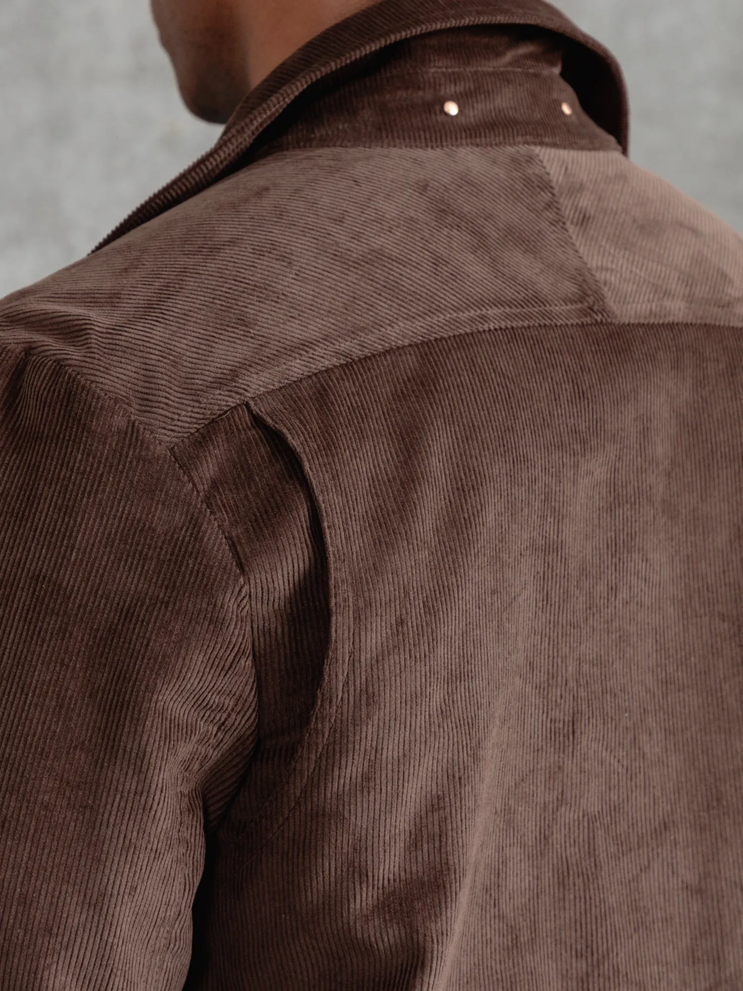 The Cord Pocket Jacket - Bark