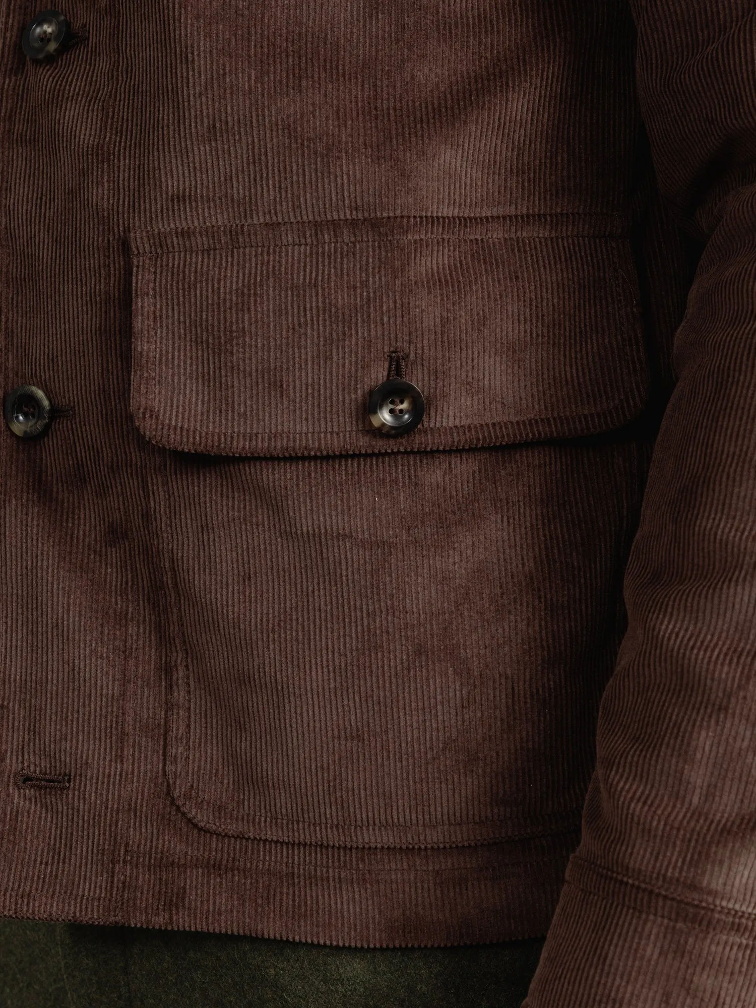 The Cord Pocket Jacket - Bark