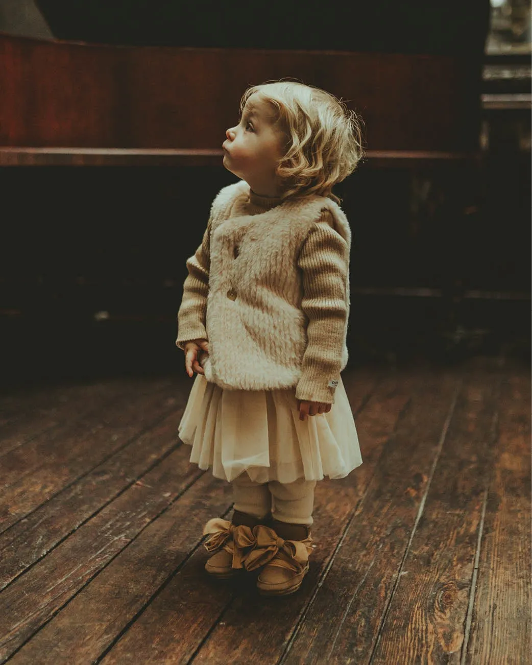 Tinge Gilet | Soft Sand Teddy