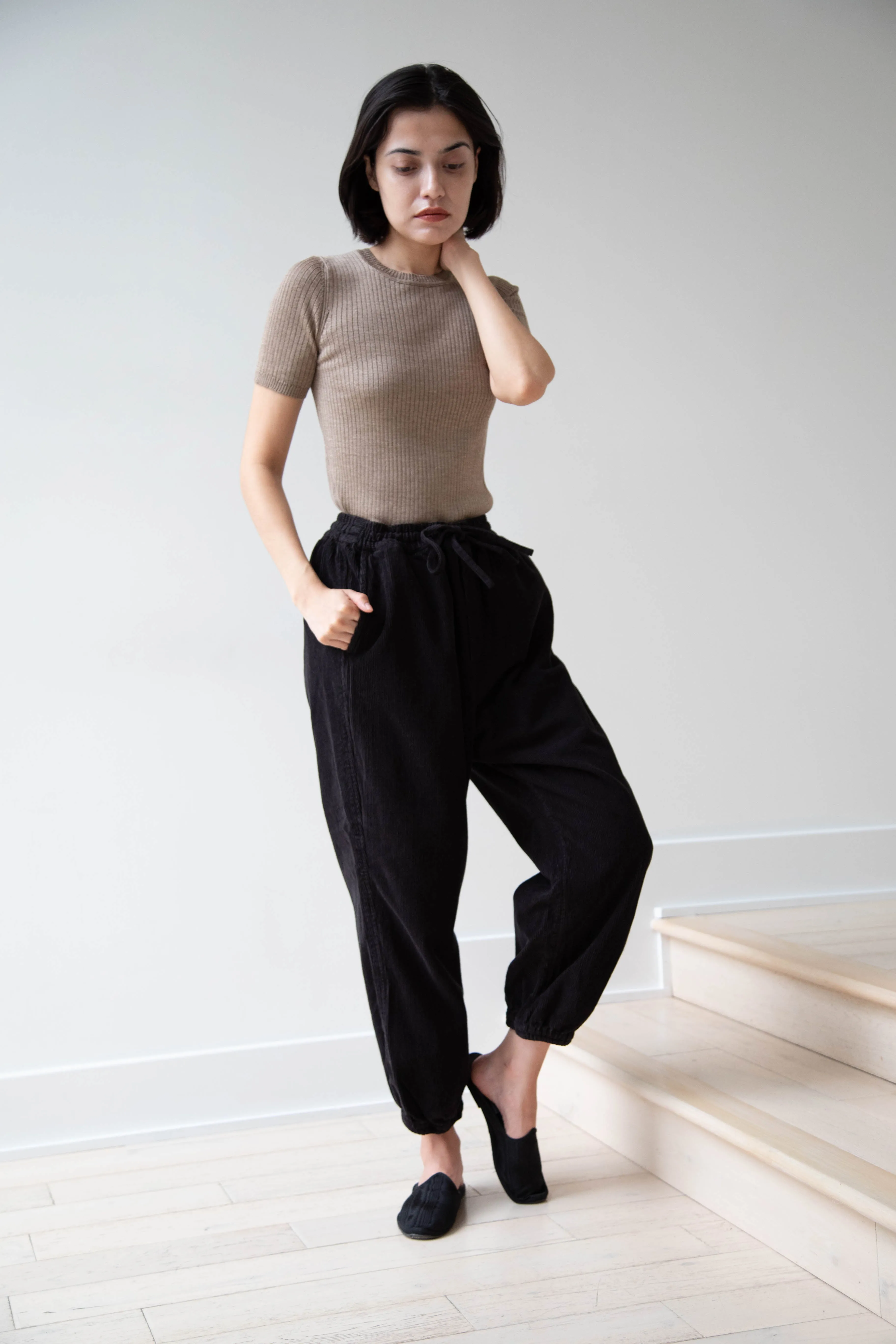 Vas-y Lentement | Easy Jogger Pants in Black