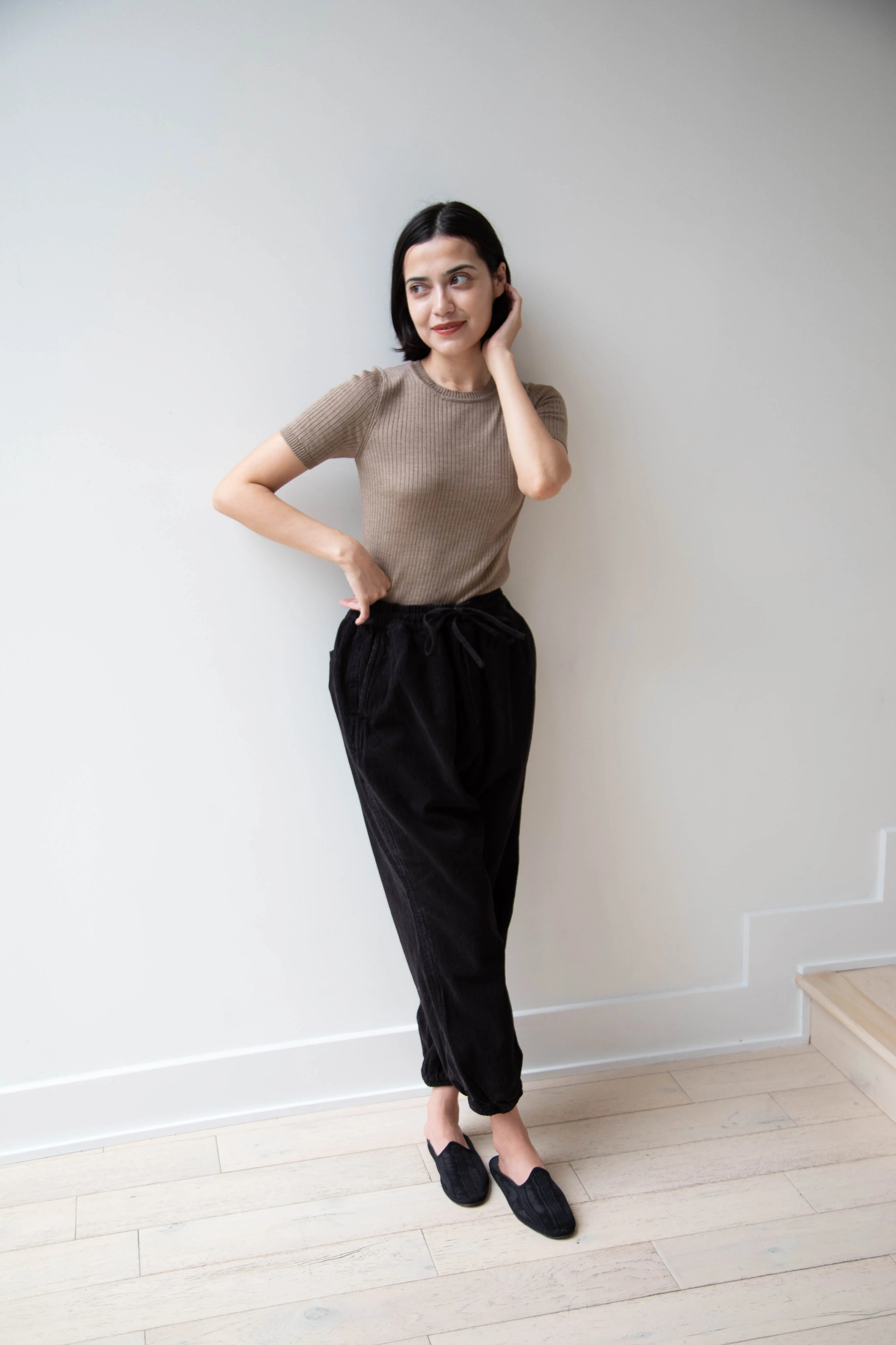 Vas-y Lentement | Easy Jogger Pants in Black