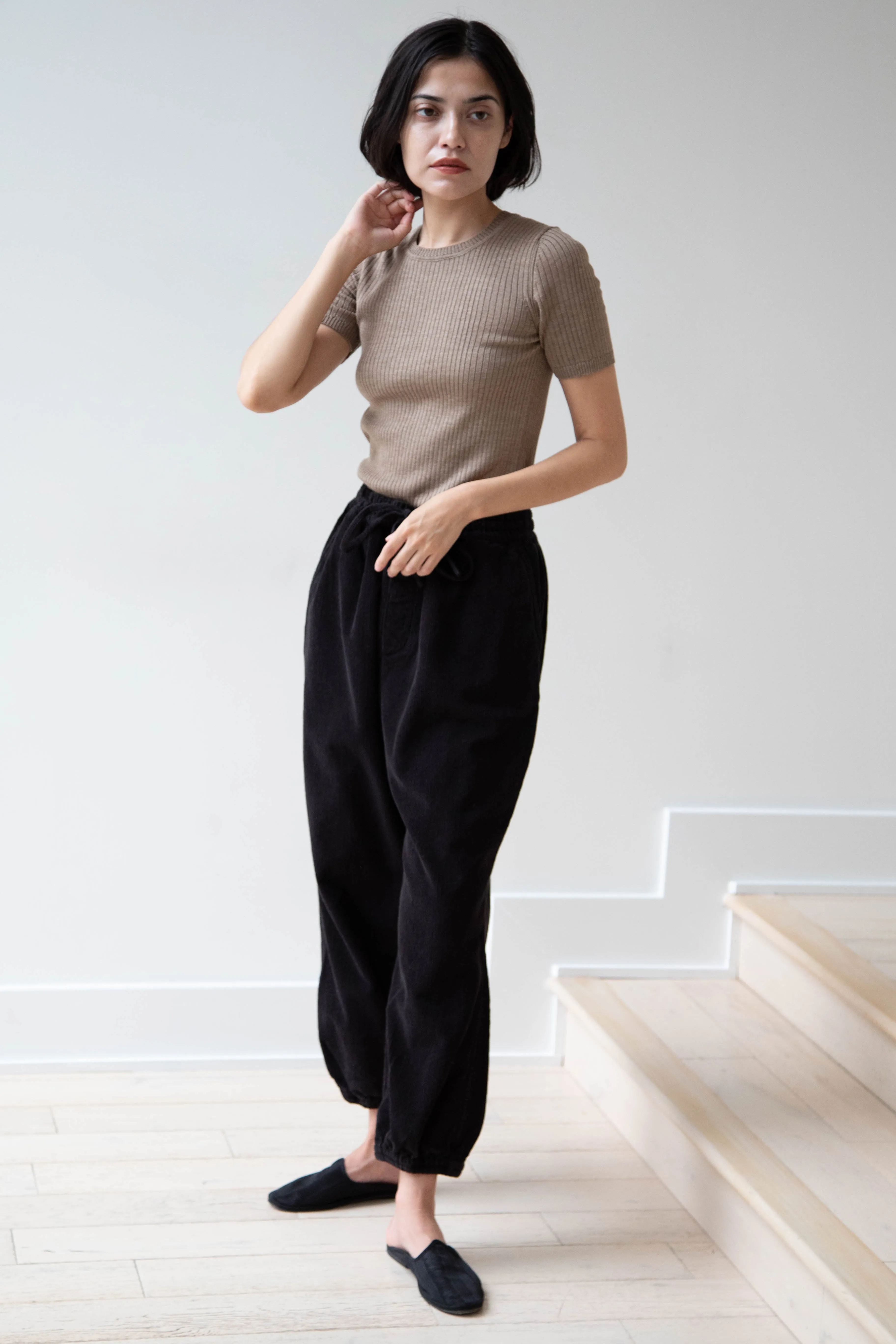 Vas-y Lentement | Easy Jogger Pants in Black