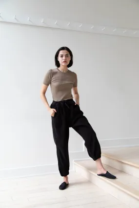 Vas-y Lentement | Easy Jogger Pants in Black