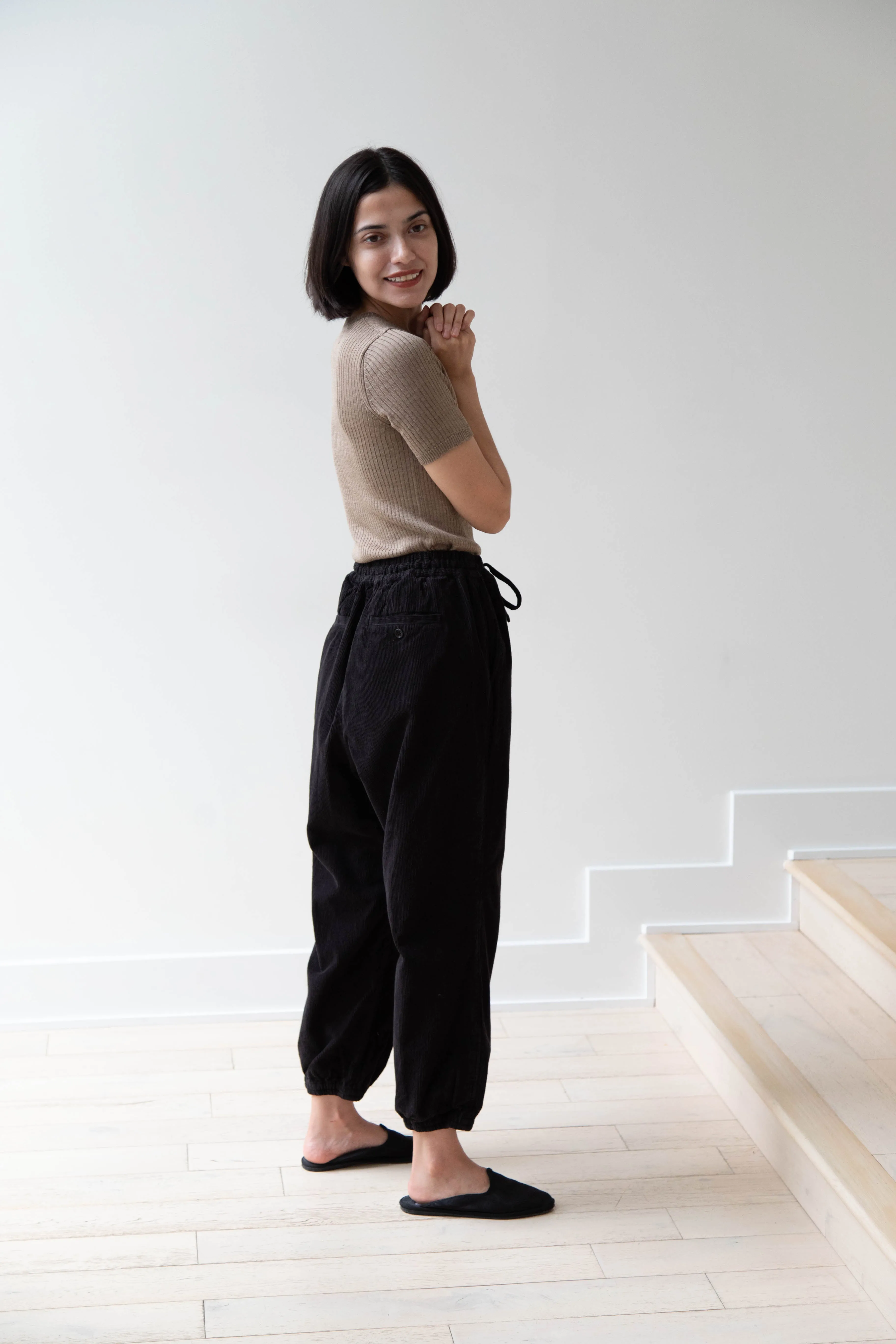 Vas-y Lentement | Easy Jogger Pants in Black