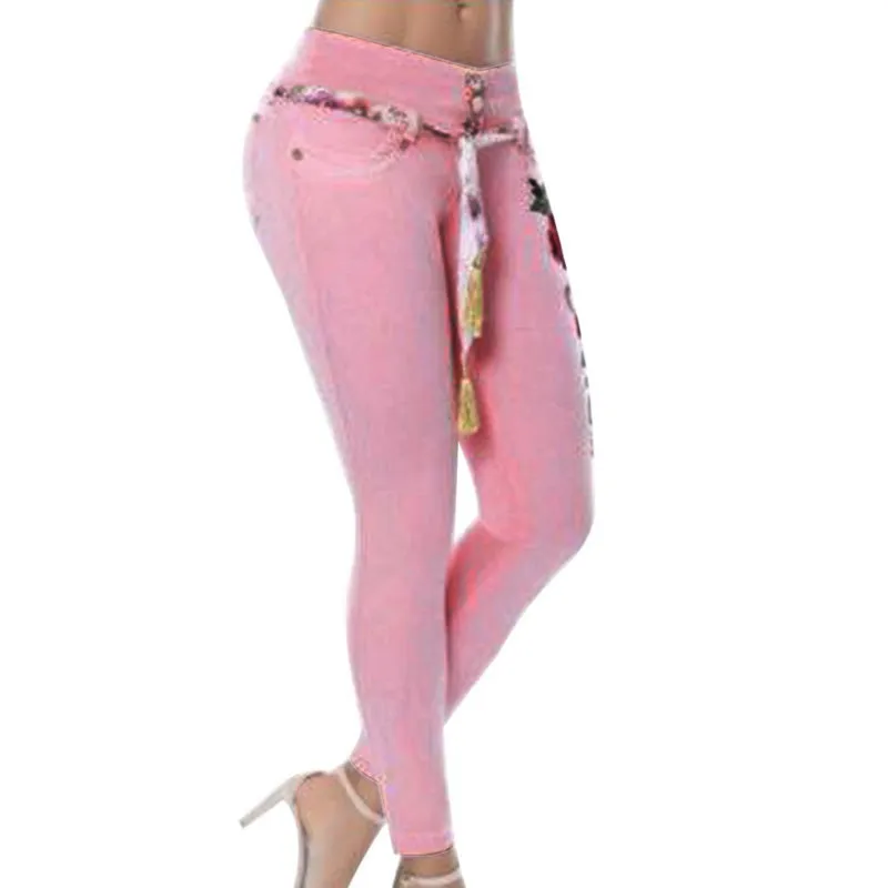 VenusFox High Waist Denim Skinny Pencil Jeans