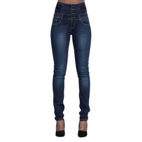 VenusFox High Waist Denim Skinny Pencil Jeans