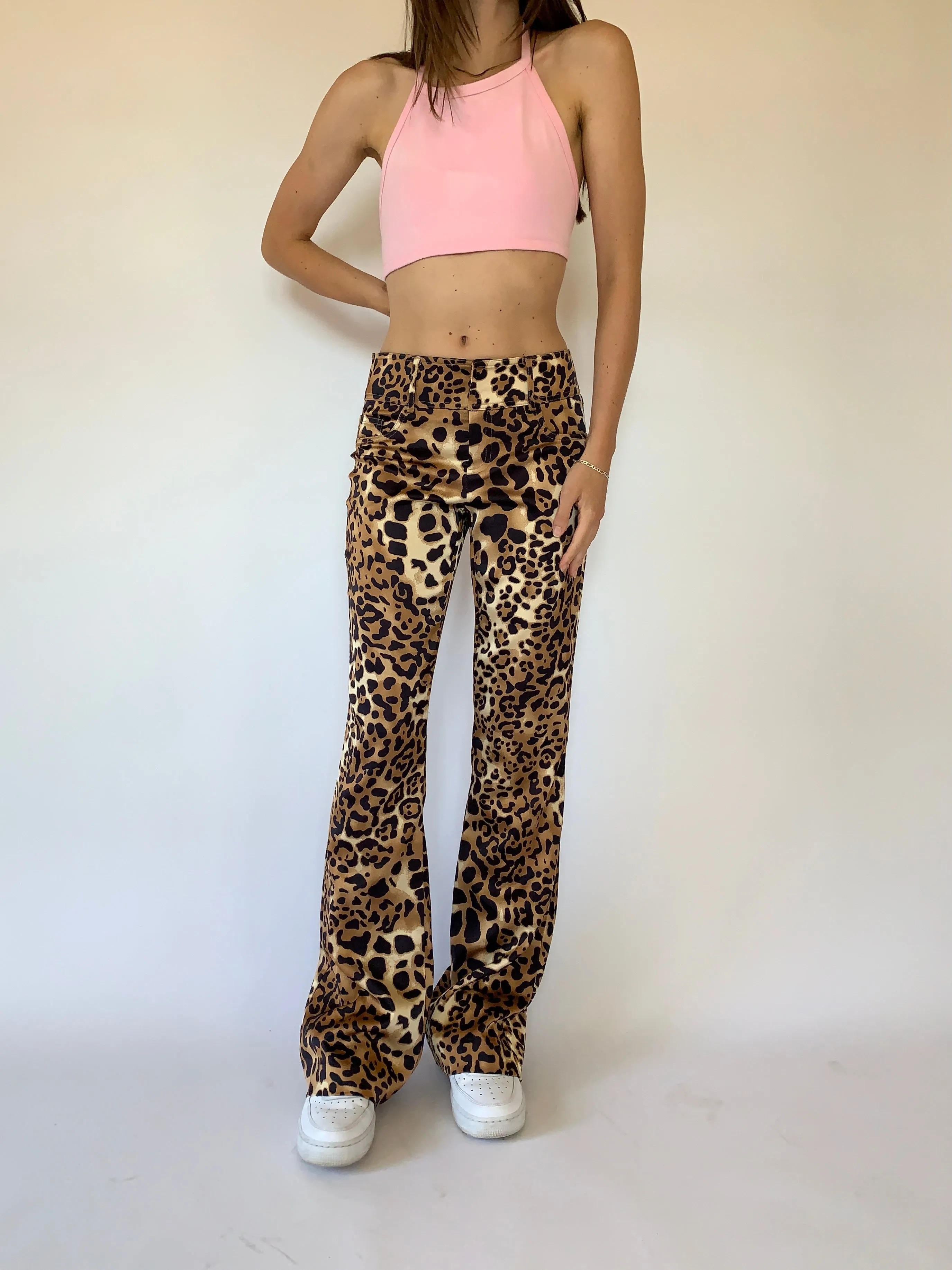 Vintage 1990s Leopard Flares