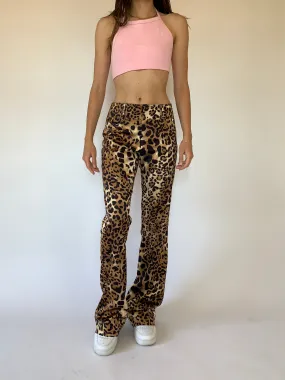 Vintage 1990s Leopard Flares