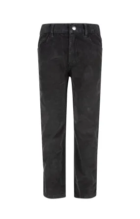 Vintage Black Skinny Cords Pants