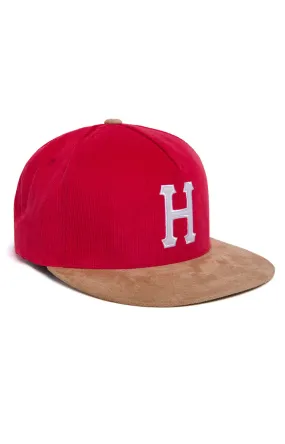 Vintage Red Corduroy 5-Panel Classic Hat