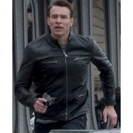 Whiskey Cavalier Scott Foley Real Leather Jacket