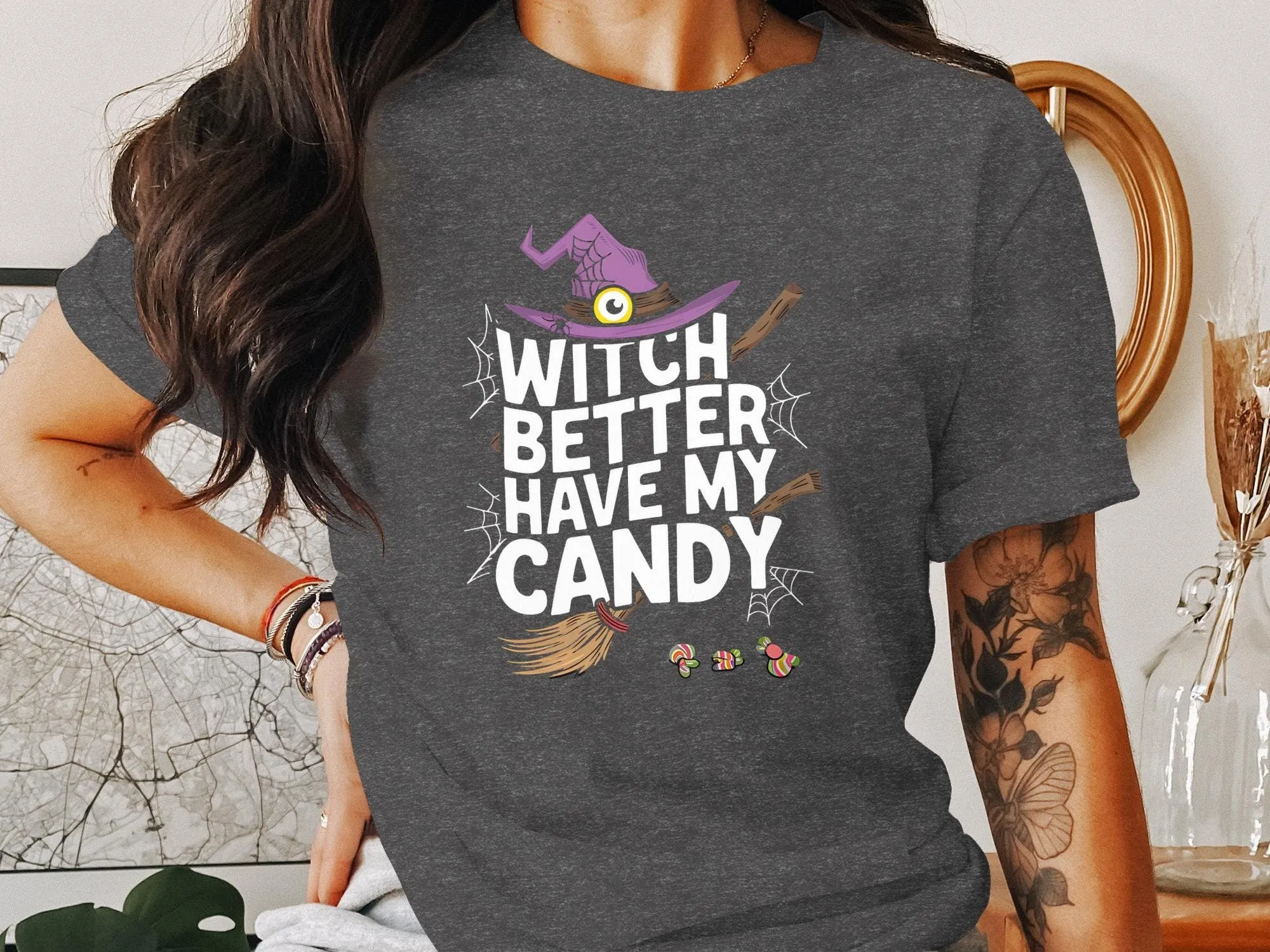 Witch Better Have My Candy T-Shirt, Funny Halloween T-Shirt, Trick or Treat Tee, Halloween Party Shirt, Cute Witch Tee,  Sassy Halloween