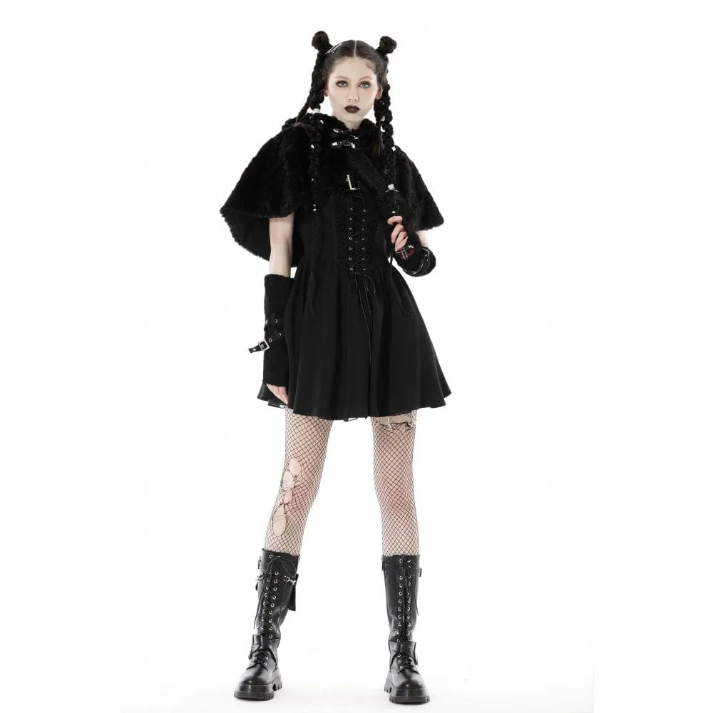 Women's Lolita Bear Fluffy Winter Cape