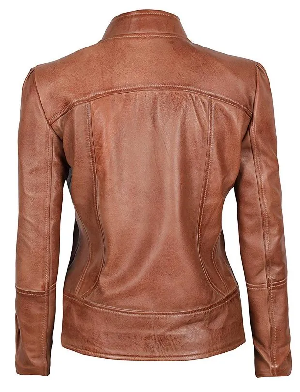 Women's Slim Fit Leather Jacket