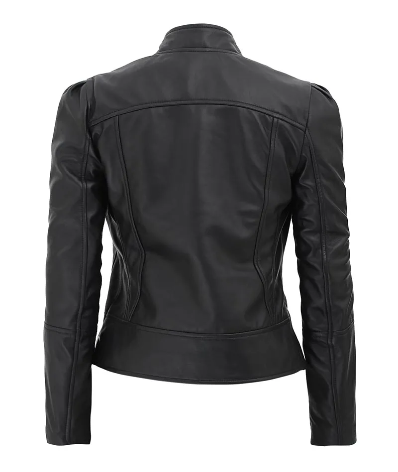 Women's Slim Fit Leather Jacket