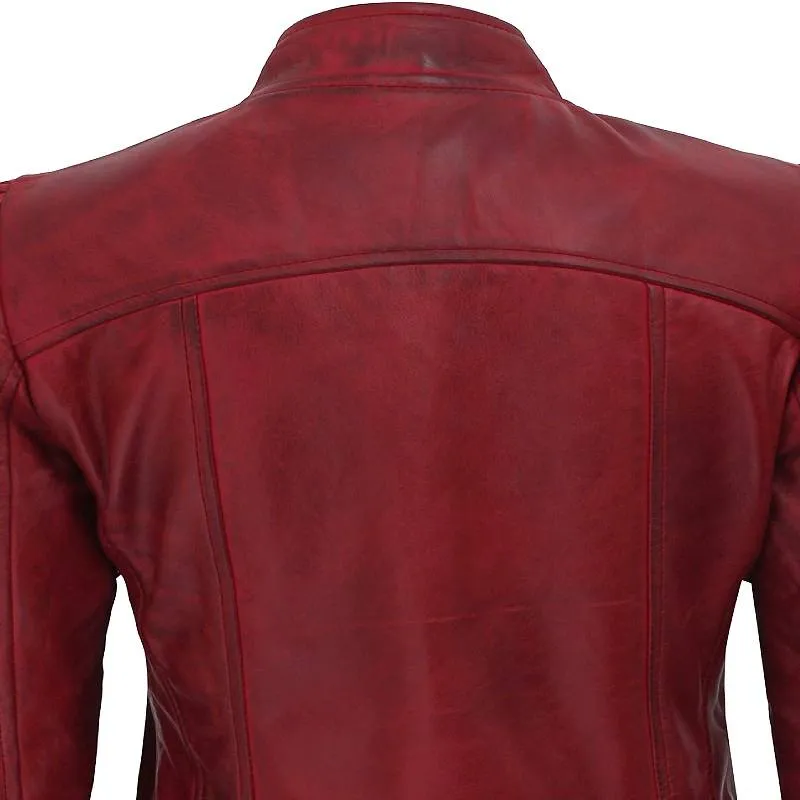 Women's Slim Fit Leather Jacket