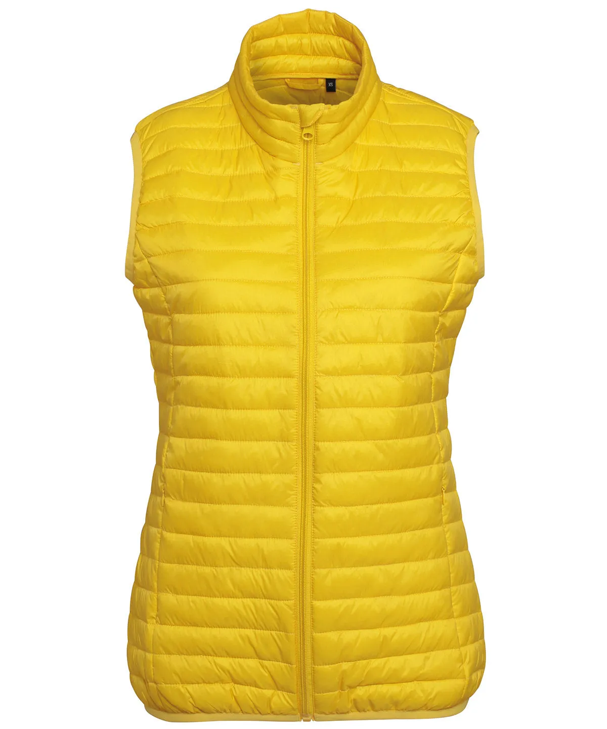 Womens tribe fineline padded gilet | Bright Yellow