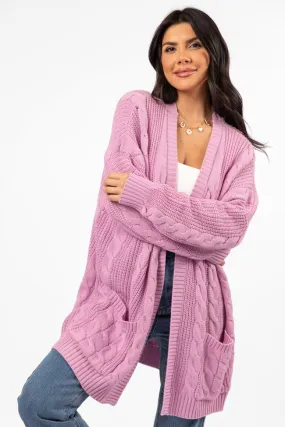 Won't Change My Heart Orchid Cardigan