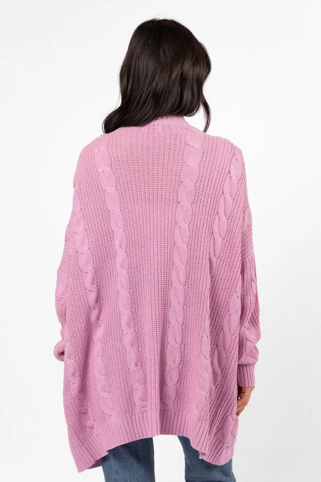 Won't Change My Heart Orchid Cardigan