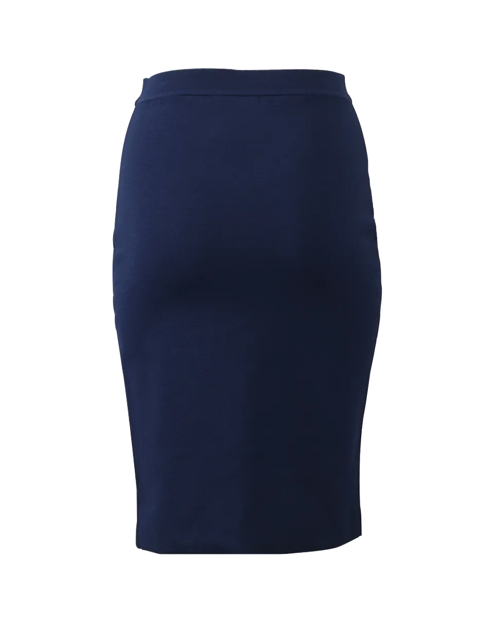 Zip Detail Pencil Skirt