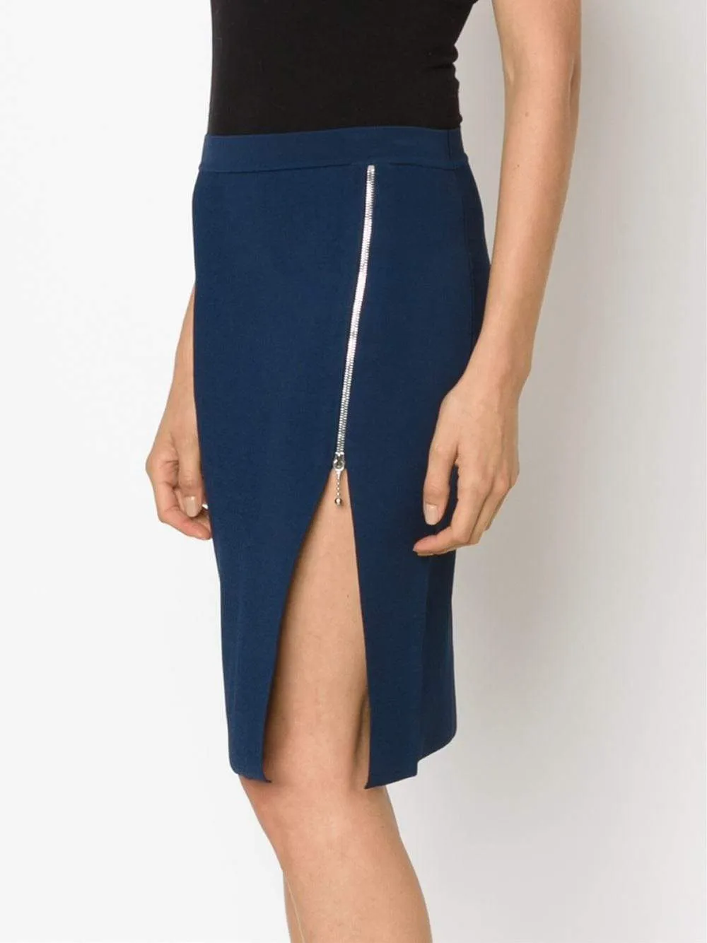 Zip Detail Pencil Skirt