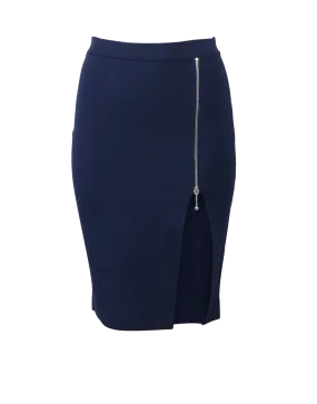 Zip Detail Pencil Skirt